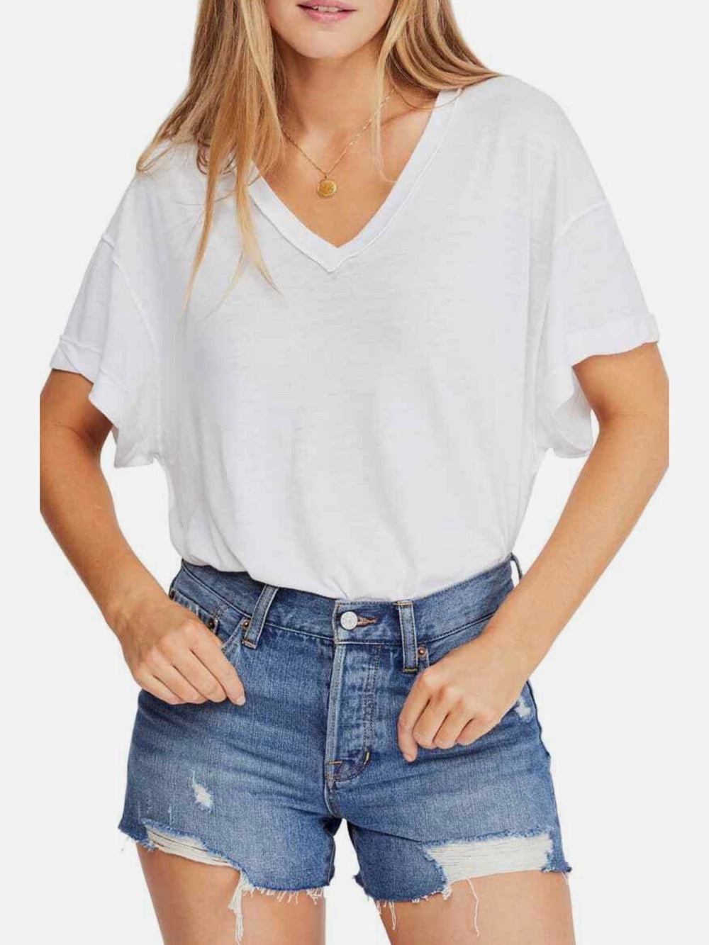 Free People All Mine Tee in White